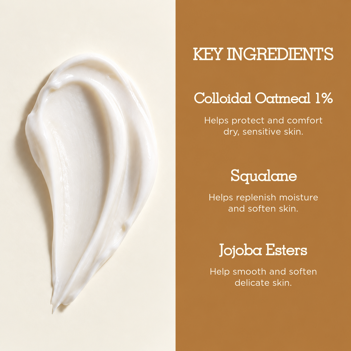 Key ingredients in Jolune Barrier Cream: colloidal oatmeal, shea butter and coconut oil